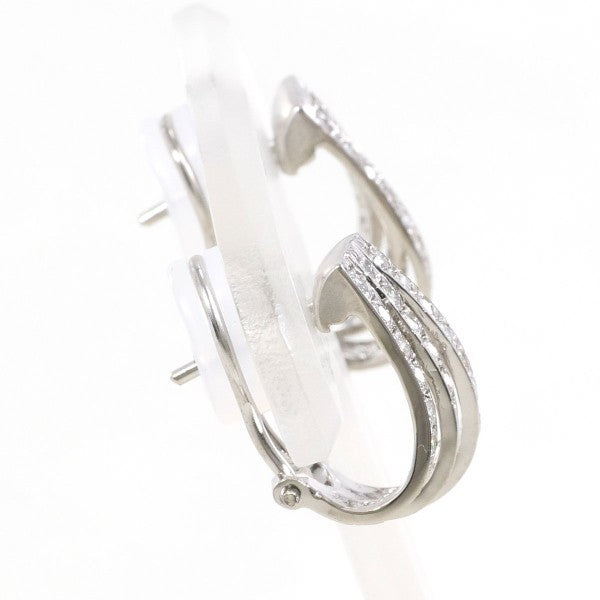 18K White Gold Diamond Earrings for Women - Elegant Stud Earrings for Wedding, Anniversary & Special Occasions | Hypoallergenic Luxury Jewelry Gift