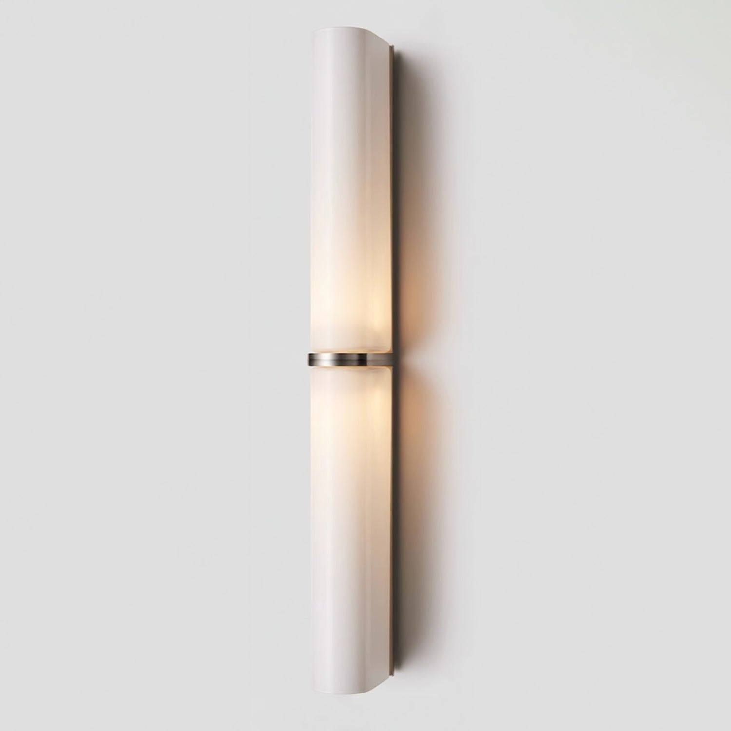 Ivory Glow Wall Sconce Light Fixture - Modern Plug-in or Hardwired Wall Lamp for Bedroom, Living Room & Hallway Decor