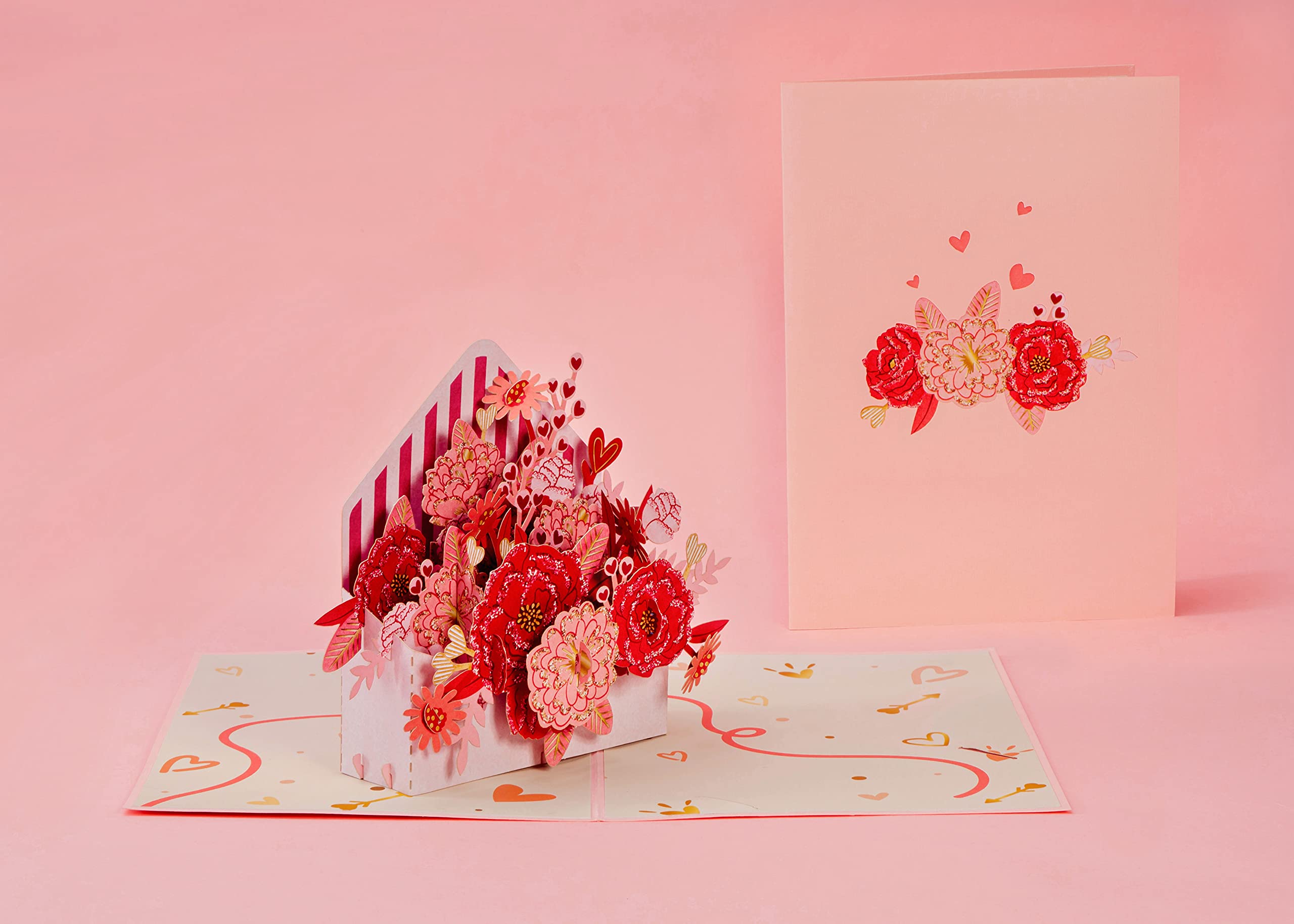 3D Floral Letter Pop Up Card - 5