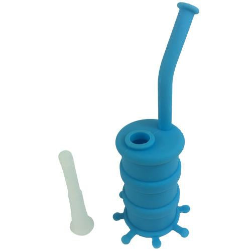 Premium Oil Drum Silicone Dab Rig - Shatter Proof Portable Water Pipe for Concentrates - Perfect for Travel, Home Use & Outdoor Adventures