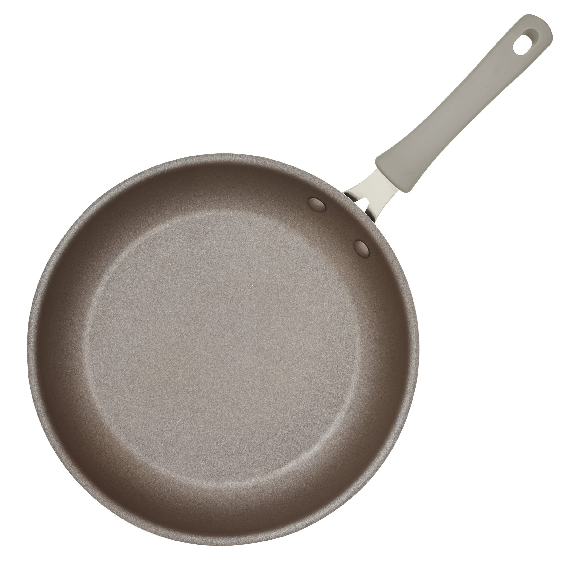 Rachael Ray Cook + Create Nonstick Frying Pan Set - 9.5 & 11.75 Inch Gray Skillets for Sauteing, Frying & Cooking | Perfect for Home Kitchen & Professional Chefs