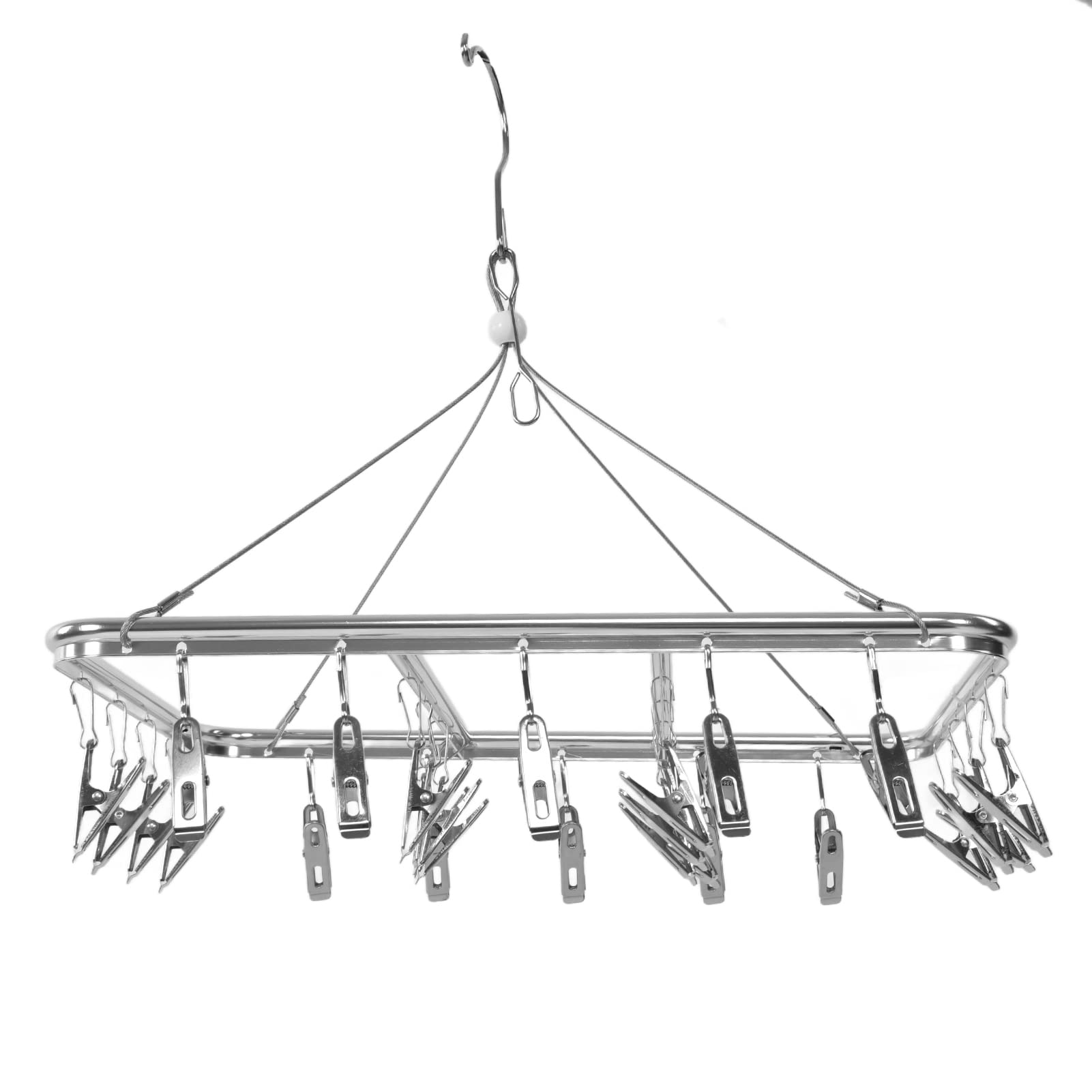 Yosoo Multi-Purpose Aluminum Alloy Clothes Hanger & Drying Rack for Balcony, Bedroom, Outdoor - Perfect for Laundry, Closet Organization & Travel Storage