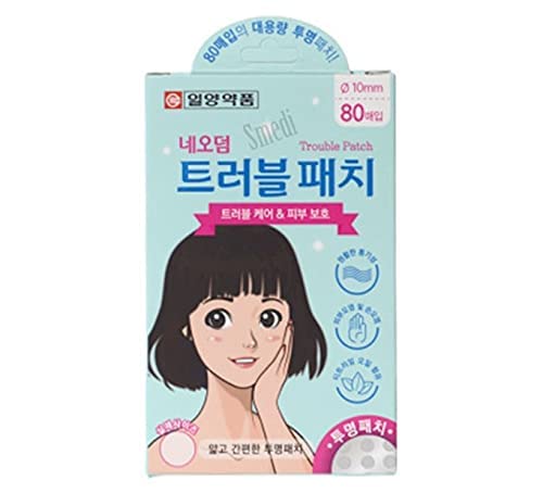 Neoderm Acne Blemish Patches - Transparent Hydrocolloid Pimple Patches (10 Pack, 80 Patches Each) for Face & Body - Korean Made Spot Treatment for Overnight Acne Relief - Perfect for Travel & Daily Skincare Routine