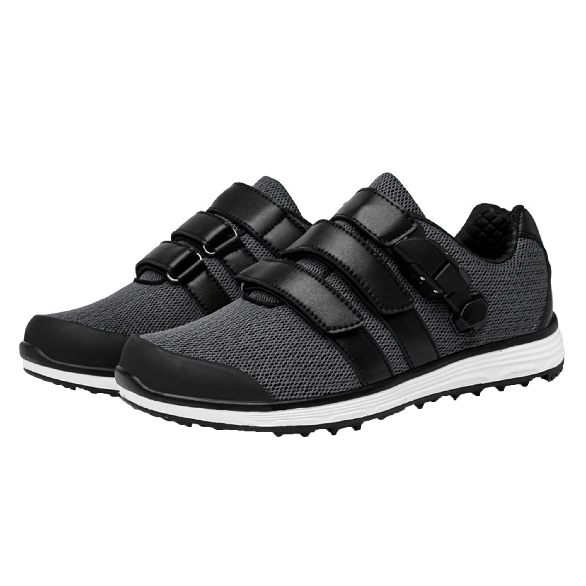 Men's Breathable Mesh Golf Shoes - Lightweight Sneakers with Magic Sticker for Comfortable Training | Size 9.5 | Perfect for Golf Course & Casual Wear
