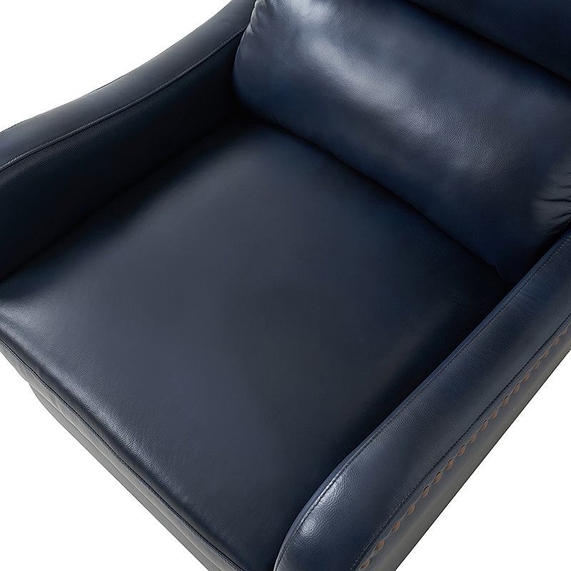 Deliat Genuine Leather Recliner Chair - Premium Comfort for Living Room, Home Theater & Office - Adjustable Footrest & Lumbar Support - Brown PU Leather Sofa for Relaxation & Entertainment