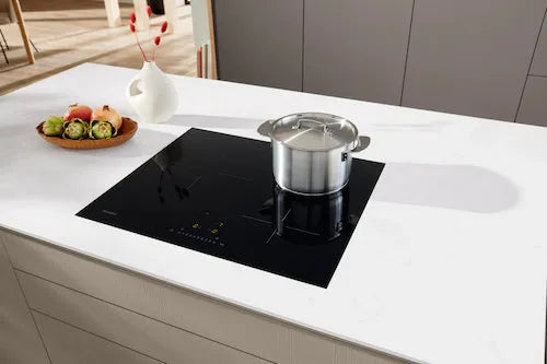 Miele 62cm Induction Cooktop KM 7220 FL - Fast, Precise & Energy Efficient Electric Stove for Modern Kitchens | Perfect for Home Cooking, Entertaining & Professional Chefs
