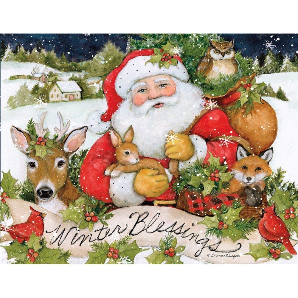Lang Magic of Christmas Assorted Boxed Holiday Cards (1008118) – 2 Unique Festive Christmas Card Designs – 18 Total Cards – Perfect for Family Greetings, Office Parties & Seasonal Gift Exchanges