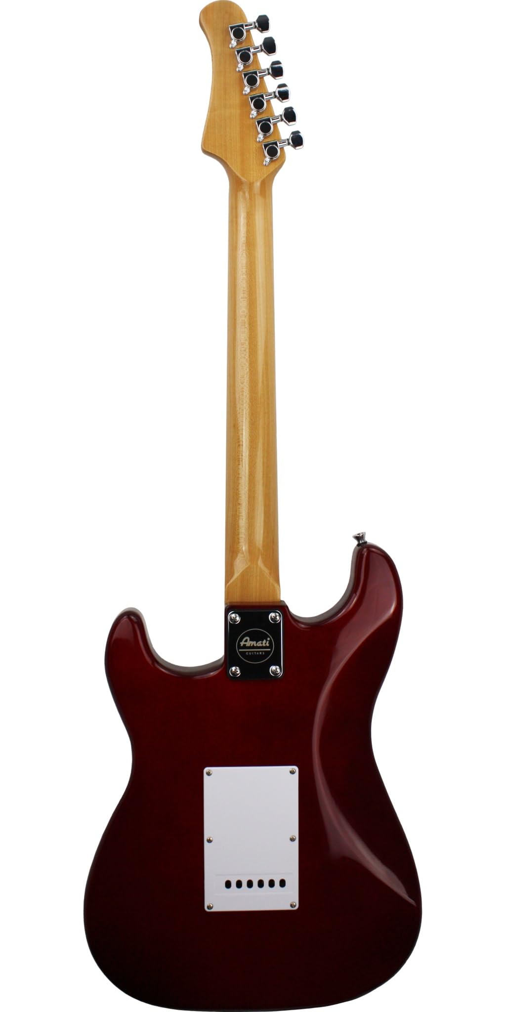 Amati Solid-Body 6-String Electric Guitar with Gig Bag - Gloss Cherry Sunburst (10STHG) | Perfect for Beginners, Live Performances & Home Practice