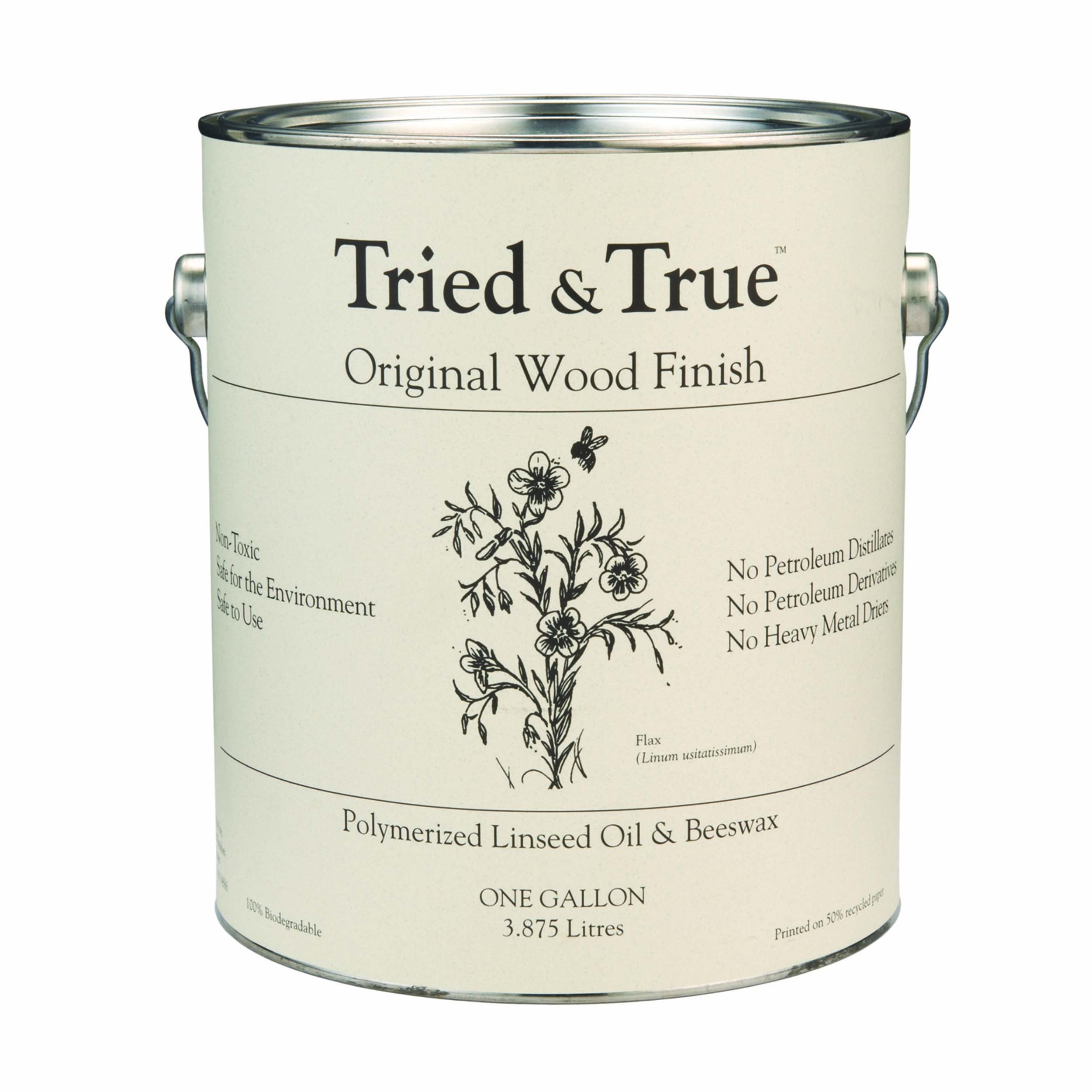 Premium Gallon Wood Finish - Natural Linseed Oil & Beeswax Blend for All Woodworking Projects | Long-Lasting, Food-Safe, Non-Toxic Protection | Perfect for Cutting Boards, Furniture & DIY Wood Crafts