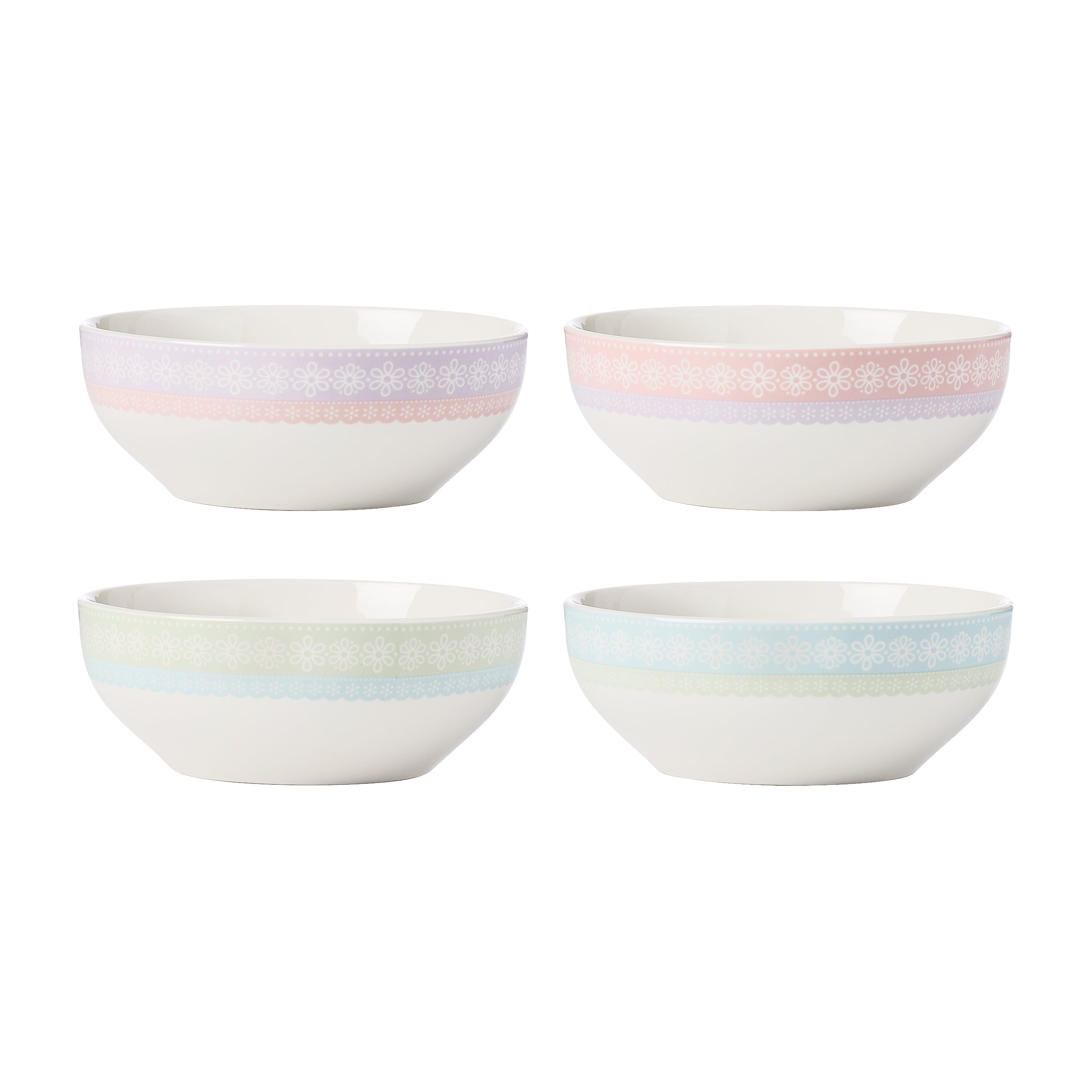 Bunny Hop 4-Piece All-Purpose Bowl Set - Durable & Versatile for Serving, Mixing, and Food Prep - Perfect for Kitchen, Dining, and Entertaining