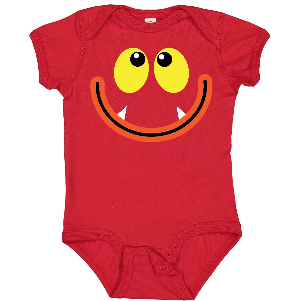 Inktastic Monster Face Baby Bodysuit - Cute & Soft Cotton Onesie for Infants & Toddlers - Perfect for Playtime, Halloween & Everyday Wear