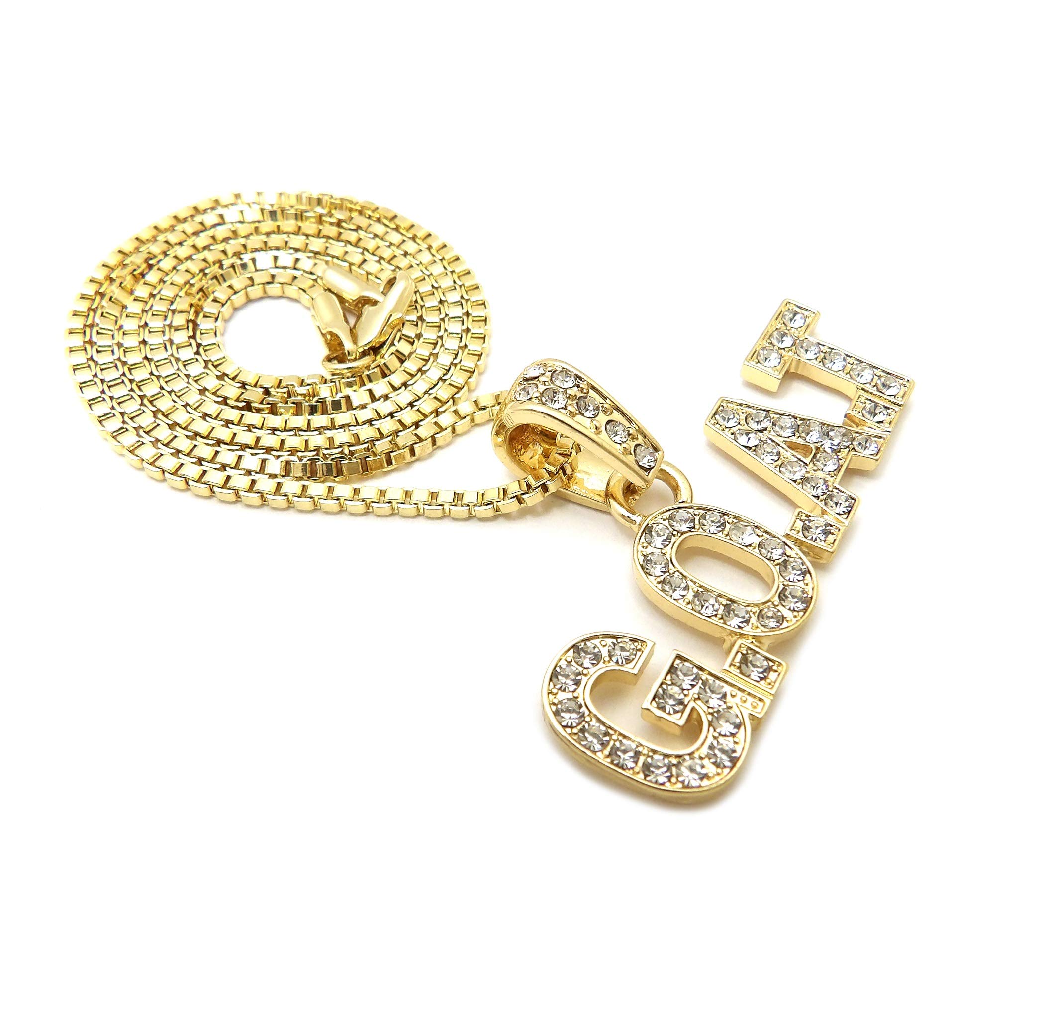 Hip Hop Goat Pendant Necklace - Gold/Silver Cuban Chain for Men's Jewelry & Streetwear Fashion
