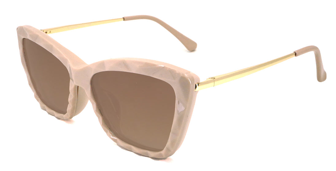 Stylish Clip-On Sunglasses 7748 - Metal & Plastic Frame, Tan - Perfect for Driving, Outdoor Activities & Fashion Accessories