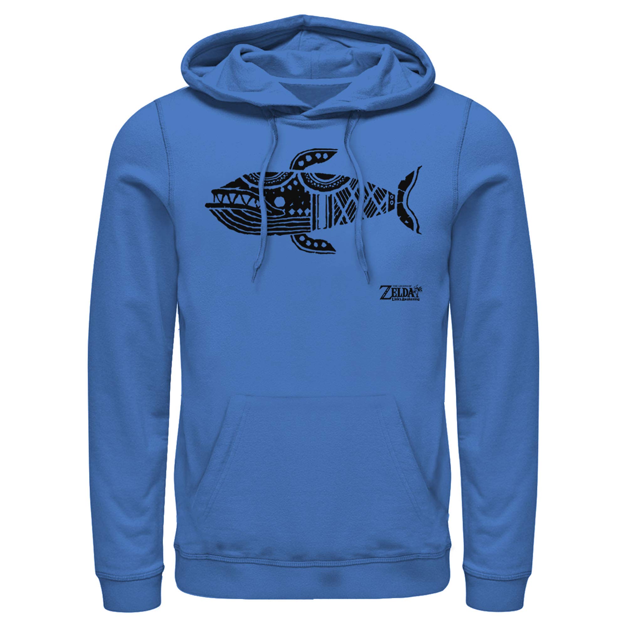 Legend of Zelda Link's Awakening Whale Hieroglyphic Hoodie for Men - Nintendo Gaming Pullover Sweatshirt - Perfect for Cosplay, Gaming Events & Casual Wear