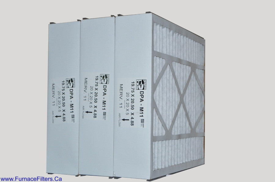 York S1 MAC11202005 Air Filter 20x20x5 MERV 11 - Pack of 3 | Replacement for Part #4556 / 4531 | Actual Size 20 3/4 x 19 3/4 x 4 15/16 | Perfect for HVAC Systems, Furnaces, and Air Purifiers