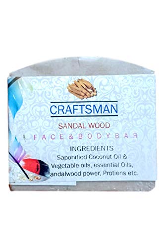 Greenectar Sandalwood Soap (4.6 oz) - Natural Ayurvedic Skincare for Men & Women - Perfect for Daily Cleansing, Relaxation & Aromatherapy