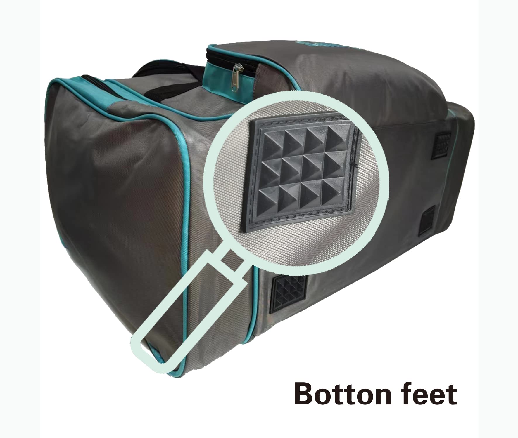 BALIKEN Double Tote Bowling Bag for 2 Balls & Shoes - Mens Size 16 & 13 - Perfect for League Play & Practice