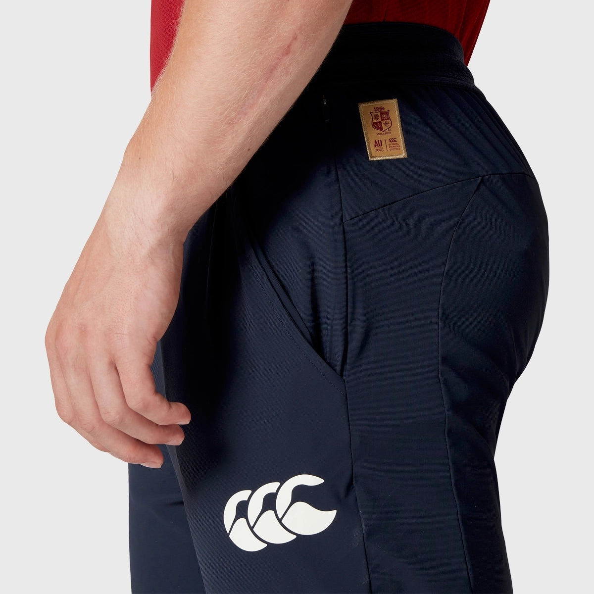 Canterbury British & Irish Lions Men's Everest Woven Rugby Pants - Navy Blue Athletic Training Trousers for Rugby, Football & Outdoor Sports