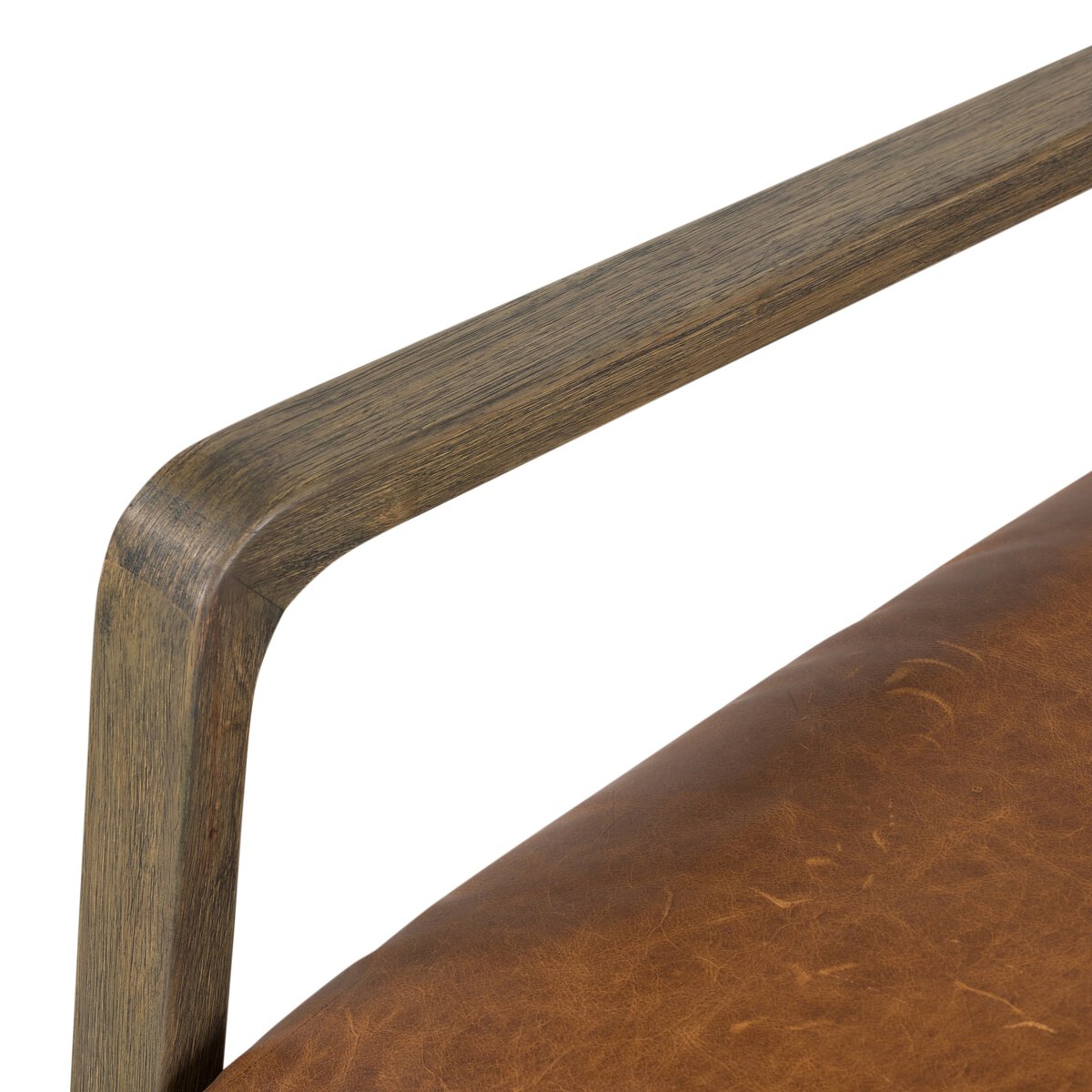 Aaron Chair - Modern Accent Chair with Solid Wood Frame, Raleigh Chestnut Finish - Perfect for Living Room, Bedroom, or Office Seating
