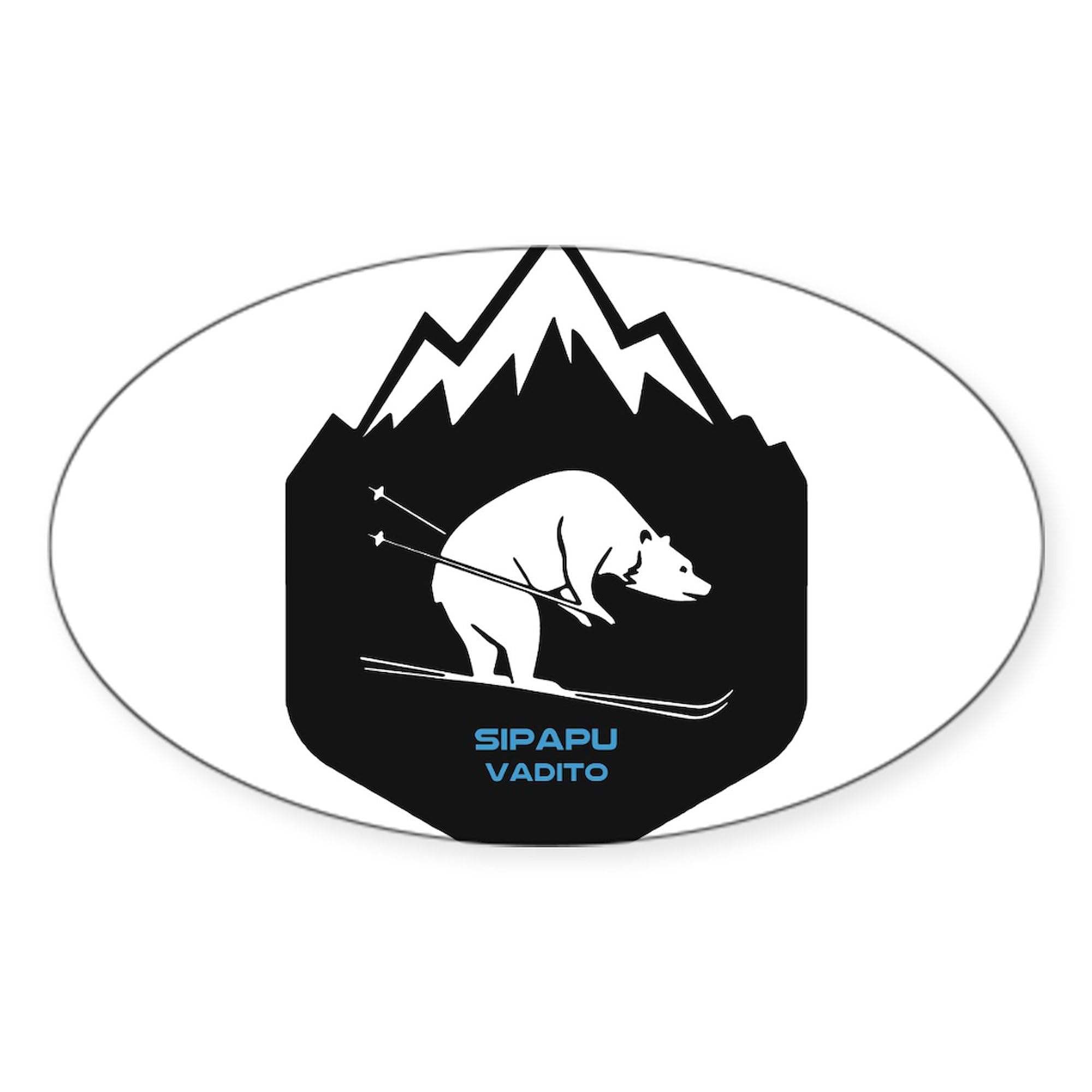 Premium Sipapu Vadito New Mexico Oval Car Bumper Sticker - Waterproof Vinyl Decal for Cars, Laptops, Windows - Perfect for Travel Enthusiasts & State Pride Display