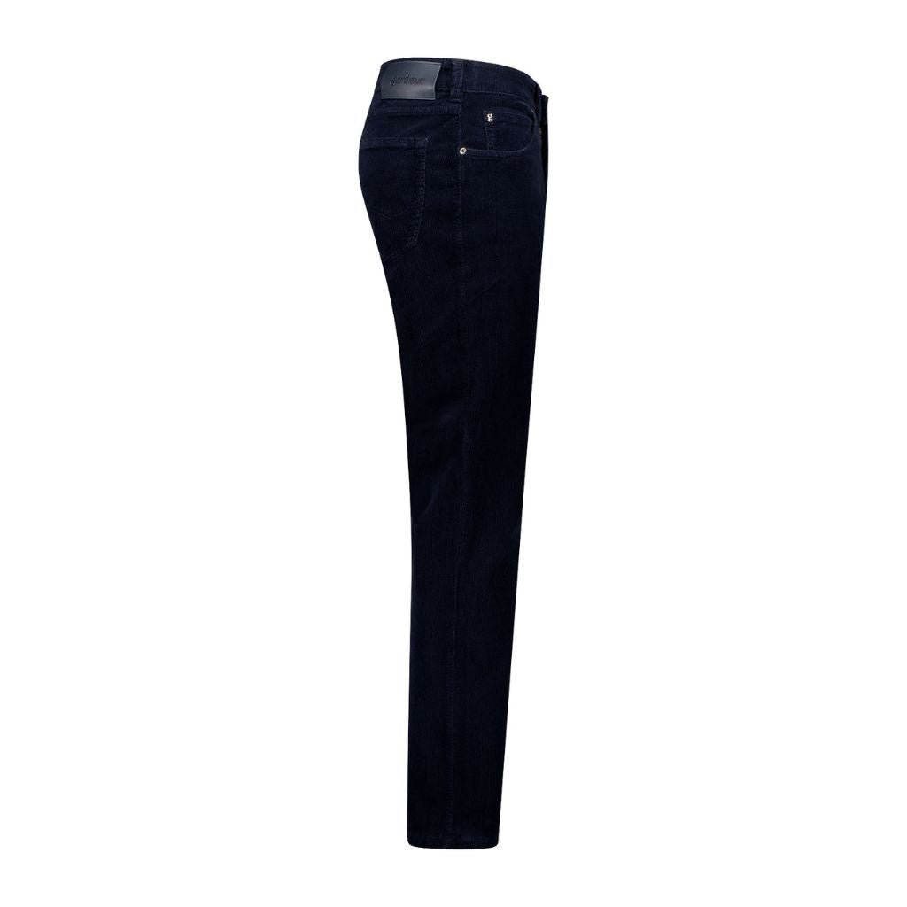 GARDEUR Bill 3 Corduroy Chino Pants for Men - Classic Navy Blue Casual Trousers | Perfect for Office, Business Casual & Everyday Wear