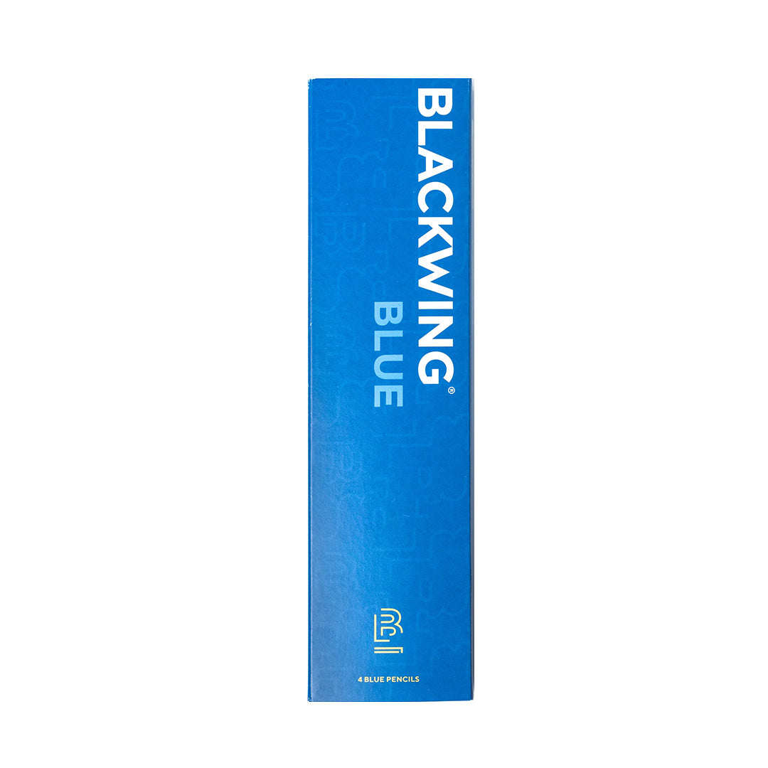 Premium Blackwing Blue Pencils - Set of 4 - Smooth Writing & Drawing - Perfect for Artists, Writers & Professionals - Office, School & Studio Use