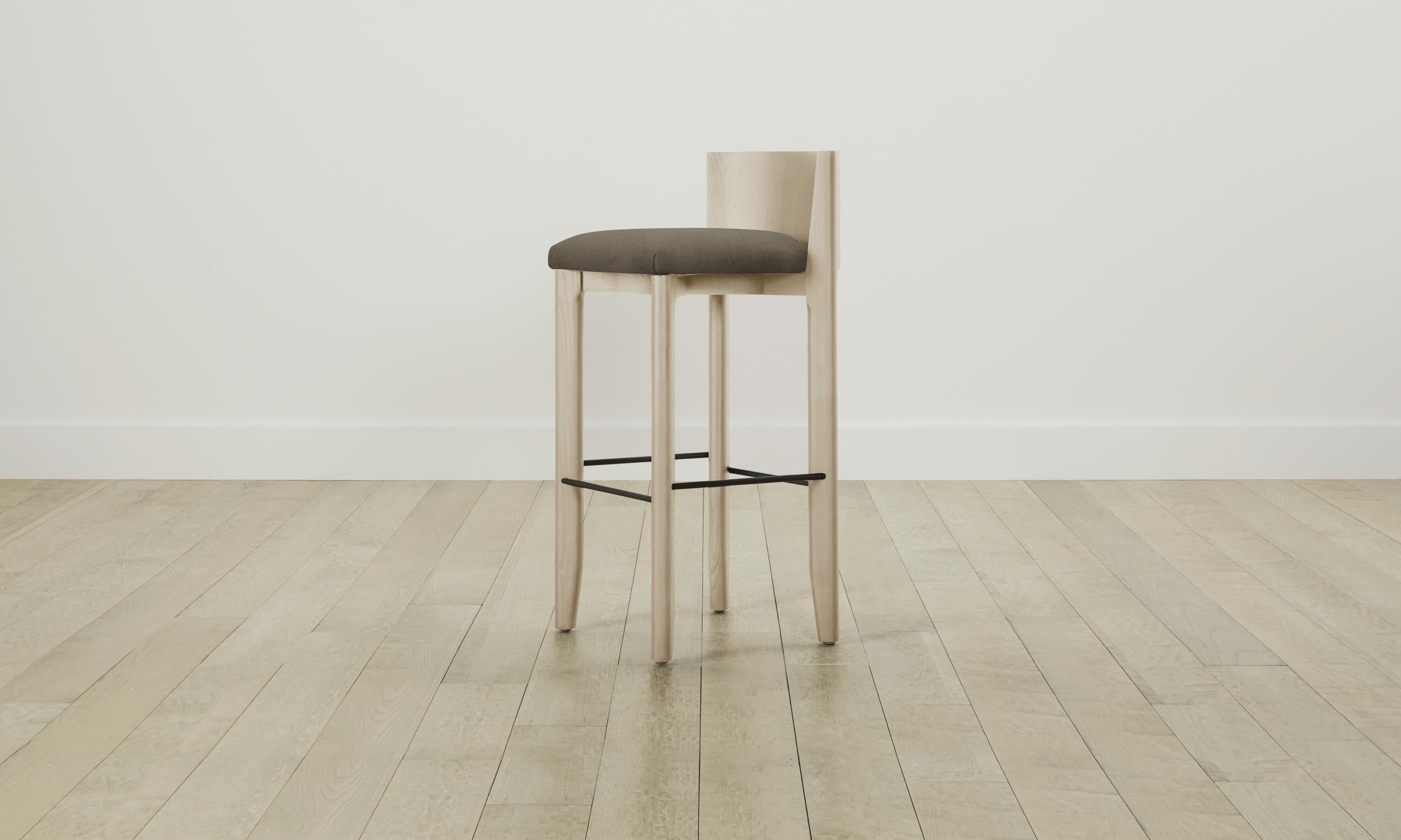 Premium Mohair Mink Bar Stools - The Delancey Counter Height Stool Set for Kitchen Island, Breakfast Nook & Home Bar Decor