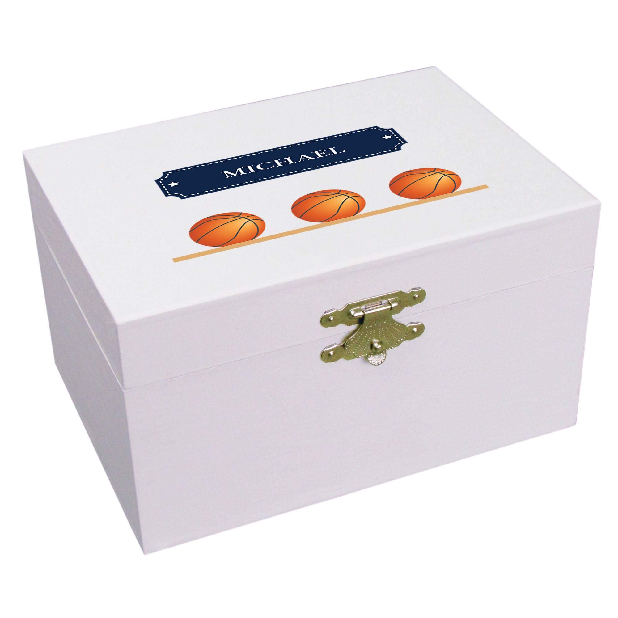 Personalized Basketball Jewelry Box for Dancers & Gifts