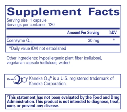CoQ10 30mg Supplement - 120 Capsules for Heart Health & Energy Boost - Supports Cardiovascular Wellness & Antioxidant Protection - Perfect for Daily Use & Active Lifestyles