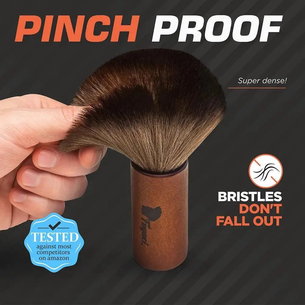 Premium Neck Duster for Men - Soft & Comfortable Hair Styling Brush - Perfect for Barbershops, Home Grooming & Travel Use