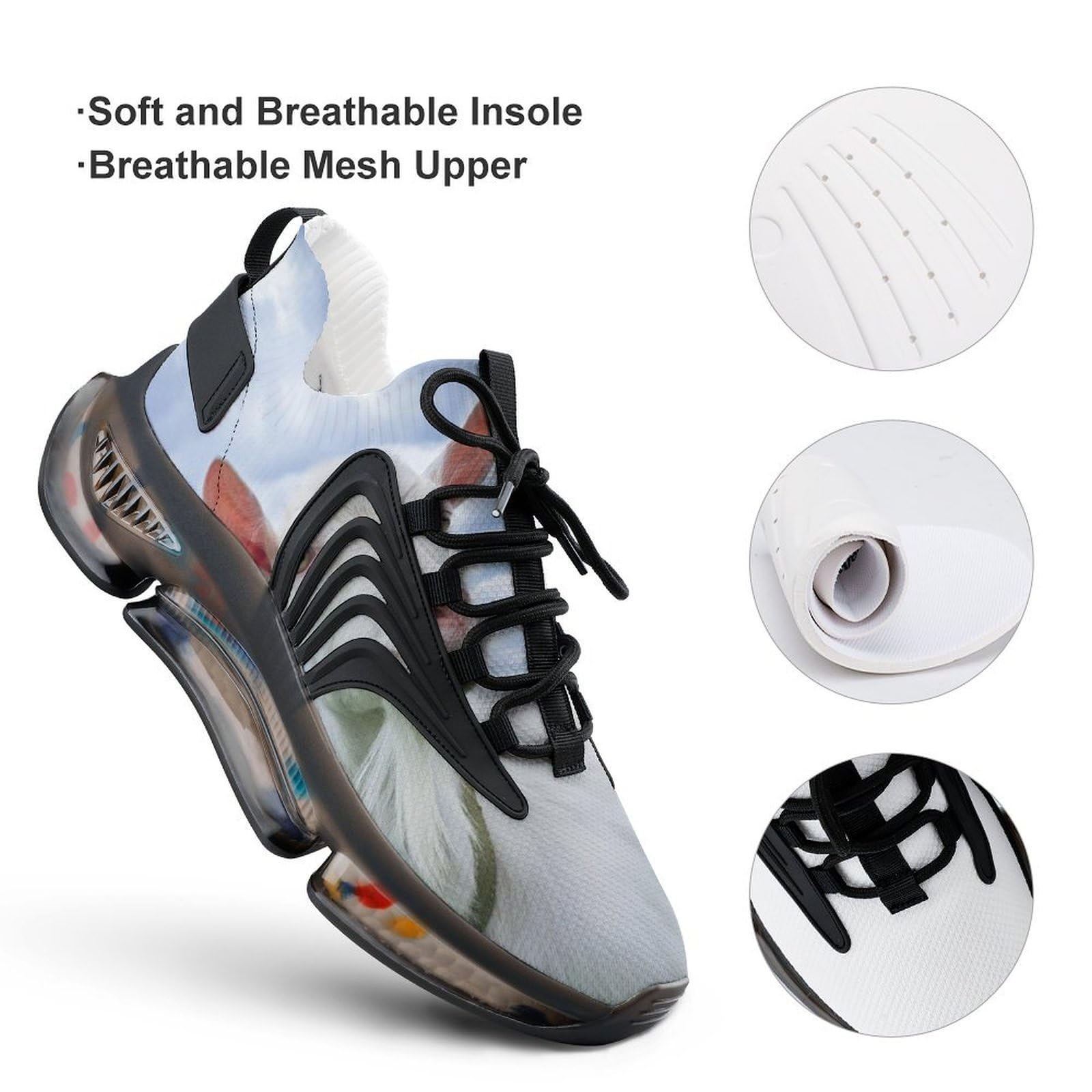 Funny Goat Men's Running Shoes - Lightweight Athletic Sneakers for Gym, Hiking & Outdoor Sports | Comfortable Workout Shoes for Jogging, Walking & Fitness Training