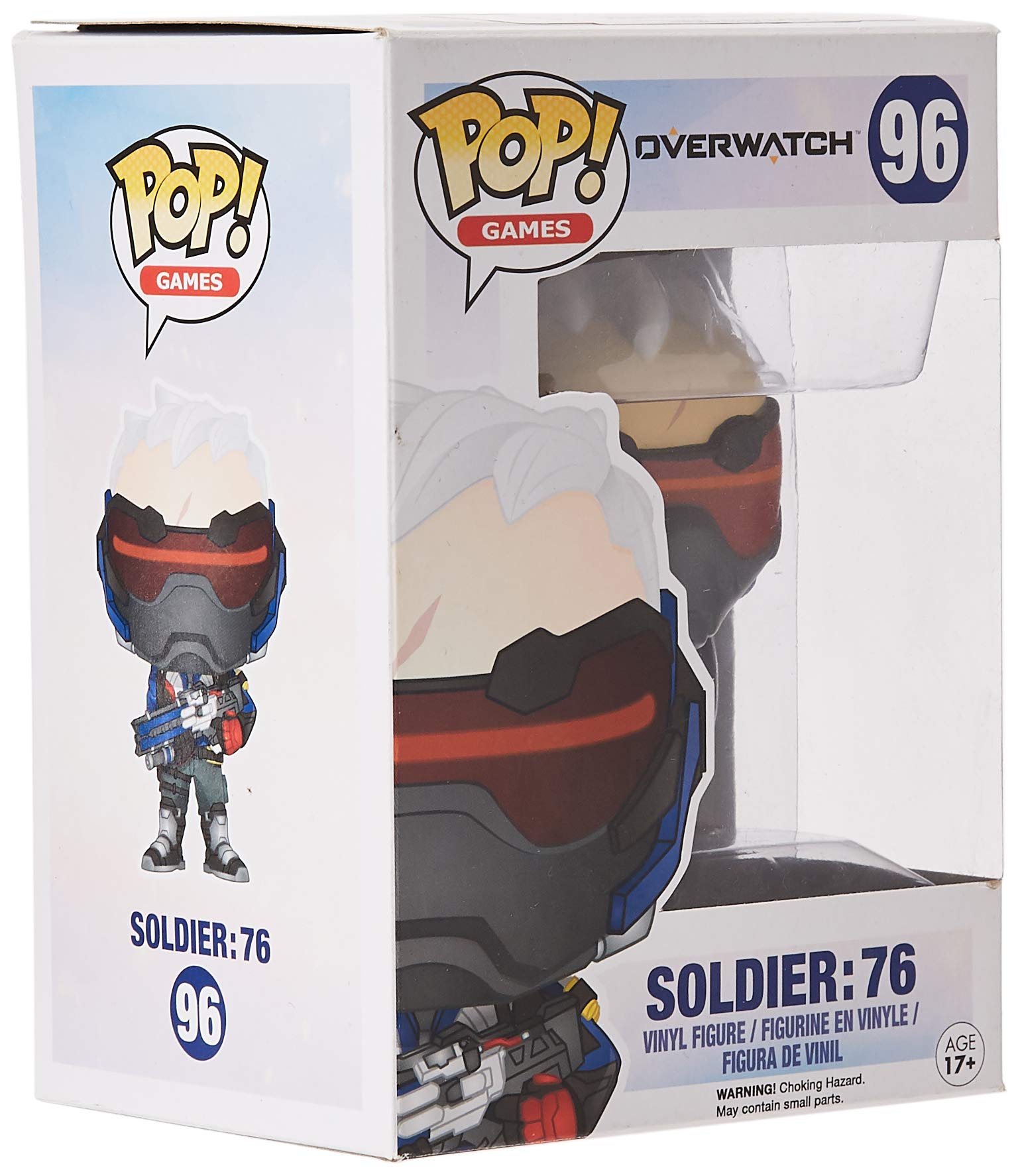 Overwatch Soldier 76 #96 Exclusive 3.75 Inch Action Figure by Pop Games | Collectible Video Game Character Toy for Display & Gaming Scenes