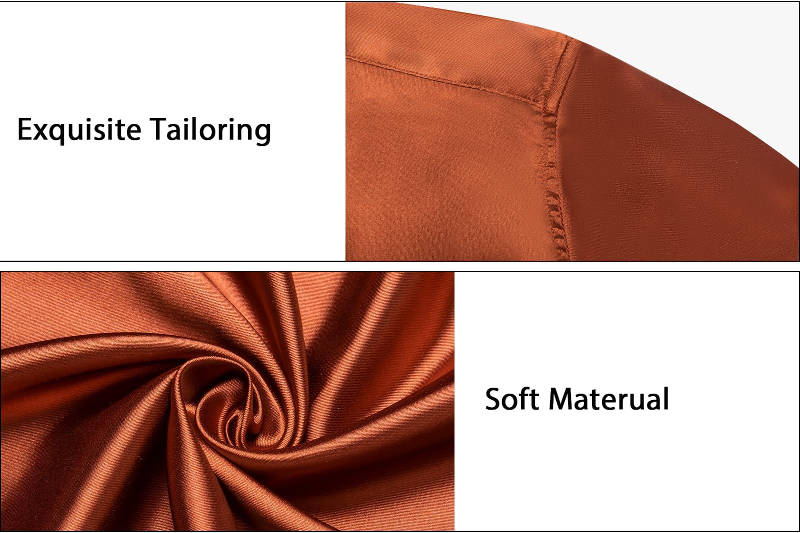 Men's Satin Shiny Long Sleeve Dress Shirt - Solid Color Button Down Shirt with Pocket, Regular Fit for Wedding, Party & Business Occasions | Formal & Casual Wear for Office, Date Night & Special Events