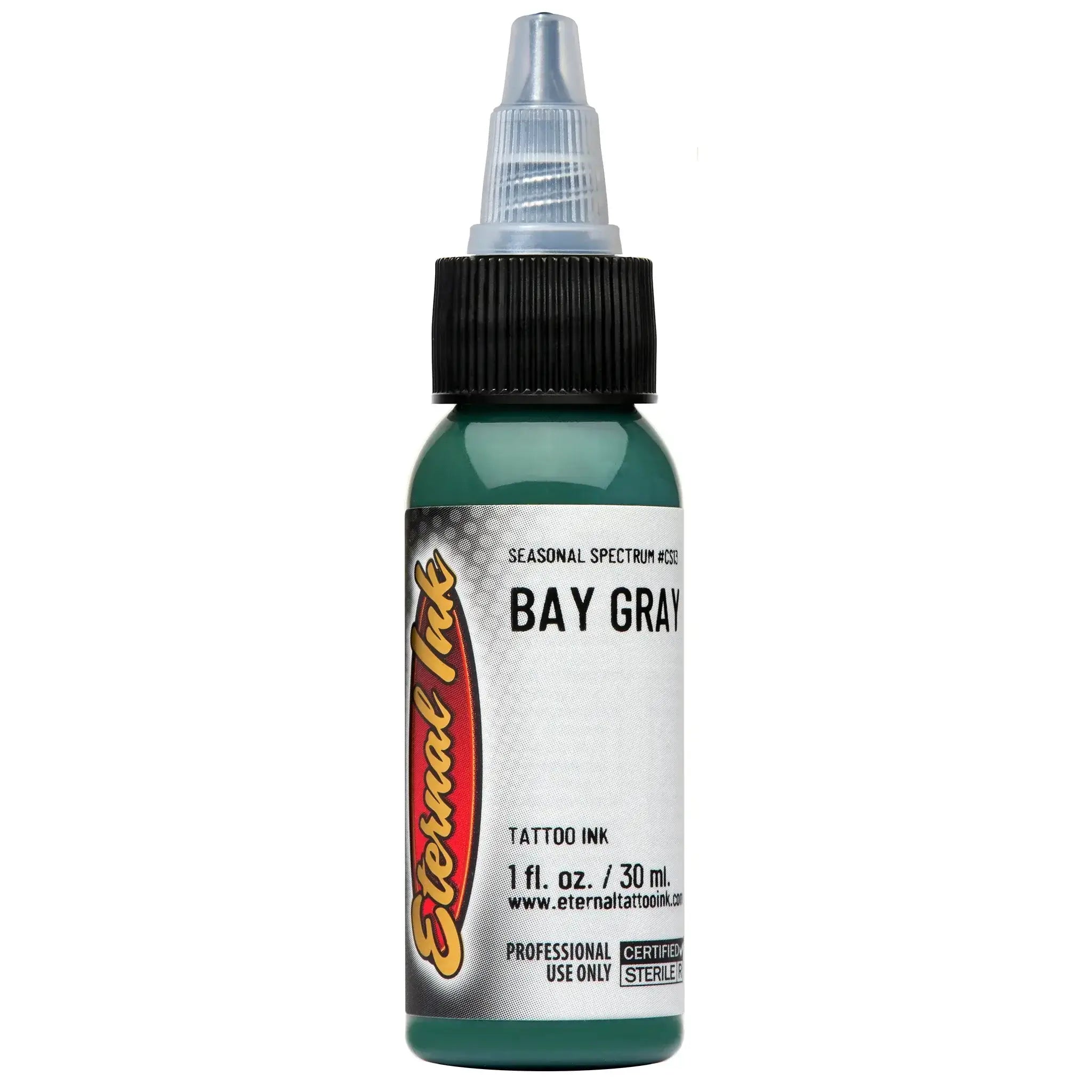 Bay Gray Eternal Ink - 1oz Tattoo Ink for Professional Artists & Permanent Makeup | Ideal for Tattooing, Cosmetic Procedures & Body Art