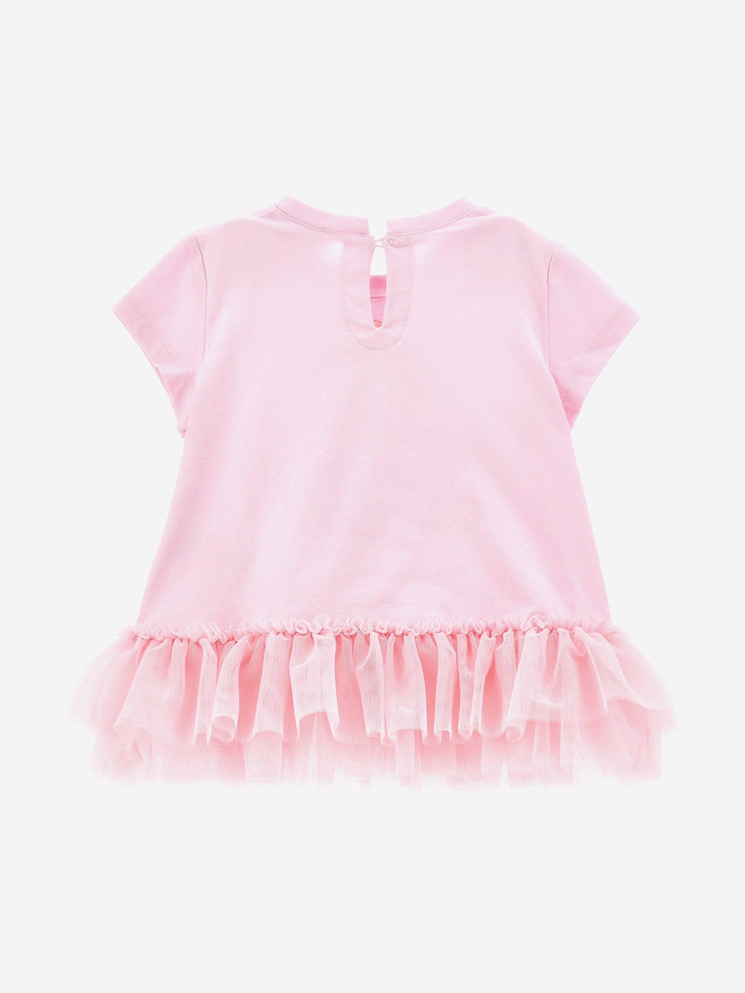 Adorable Pink Alice in Wonderland Baby Girls T-Shirt - Perfect for Dress-Up, Birthday Parties & Disney-Themed Outfits
