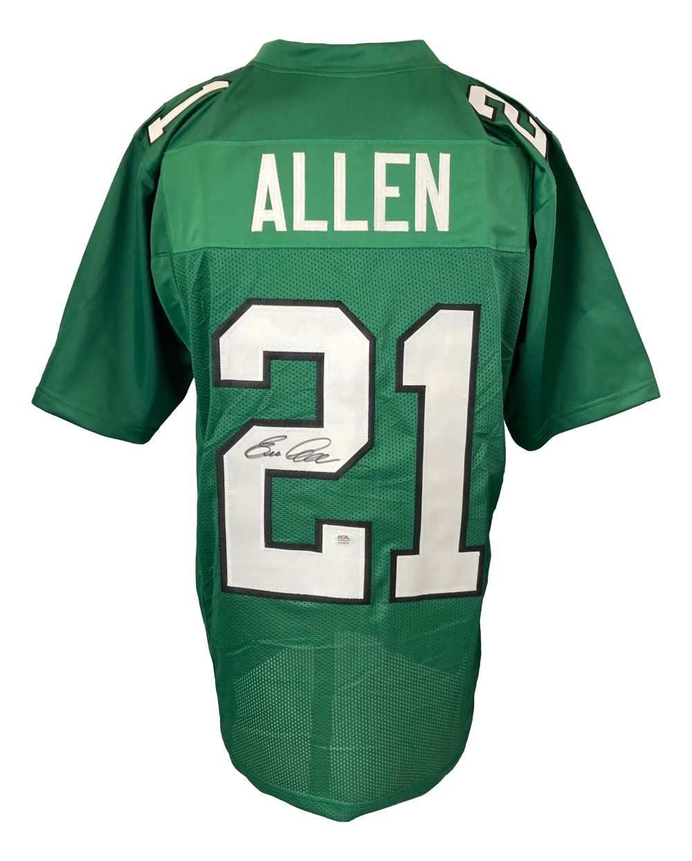 Eric Allen Philadelphia Eagles Autographed Green Football Jersey - PSA/DNA Certified - Perfect for Eagles Fans, Sports Memorabilia Collectors & Game Day Display