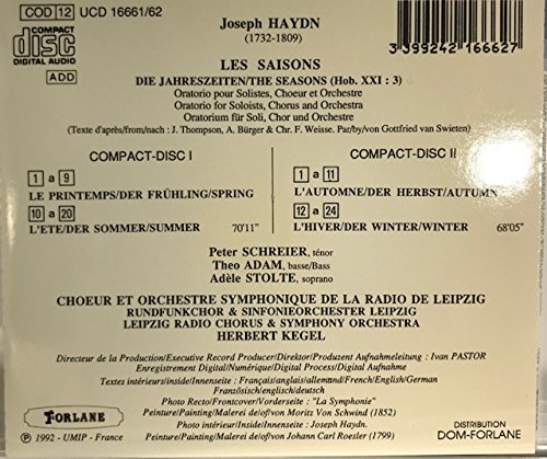 Peter Schreier & Theo Adam - Classical Music CD with Adele Stolte & Leipzig Radio Symphony Orchestra | Perfect for Relaxation, Study & Dinner Ambience