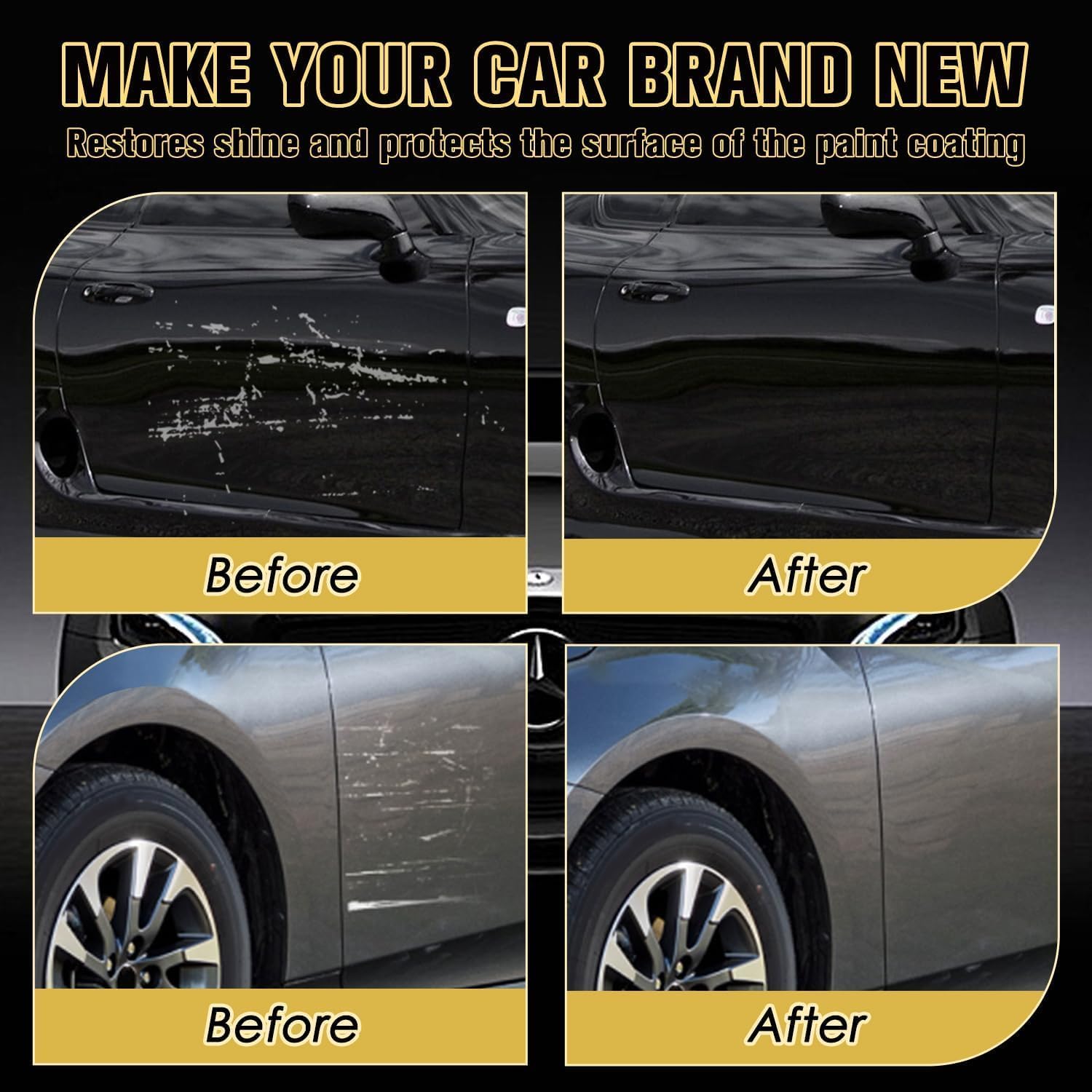 Nano Sparkle Scratch Remover Cloth for Cars - 6 Pack Magic Repair Cloth for Car Paint Scratches & Deep Scratches - Premium Nano Cleaning Cloth for Vehicle Paint Restoration - Perfect for DIY Car Scratch Repair & Detailing at Home