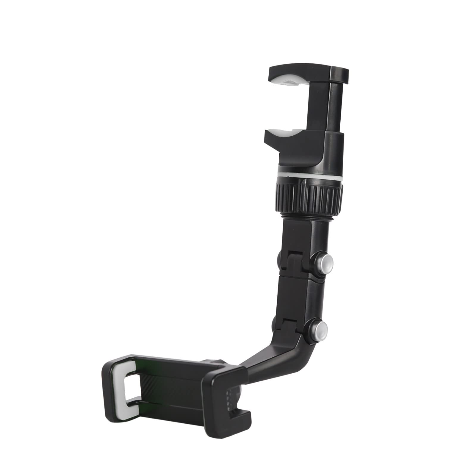 Adjustable Car Phone Holder - Rearview Mirror Mount for Driving & Kitchen Use