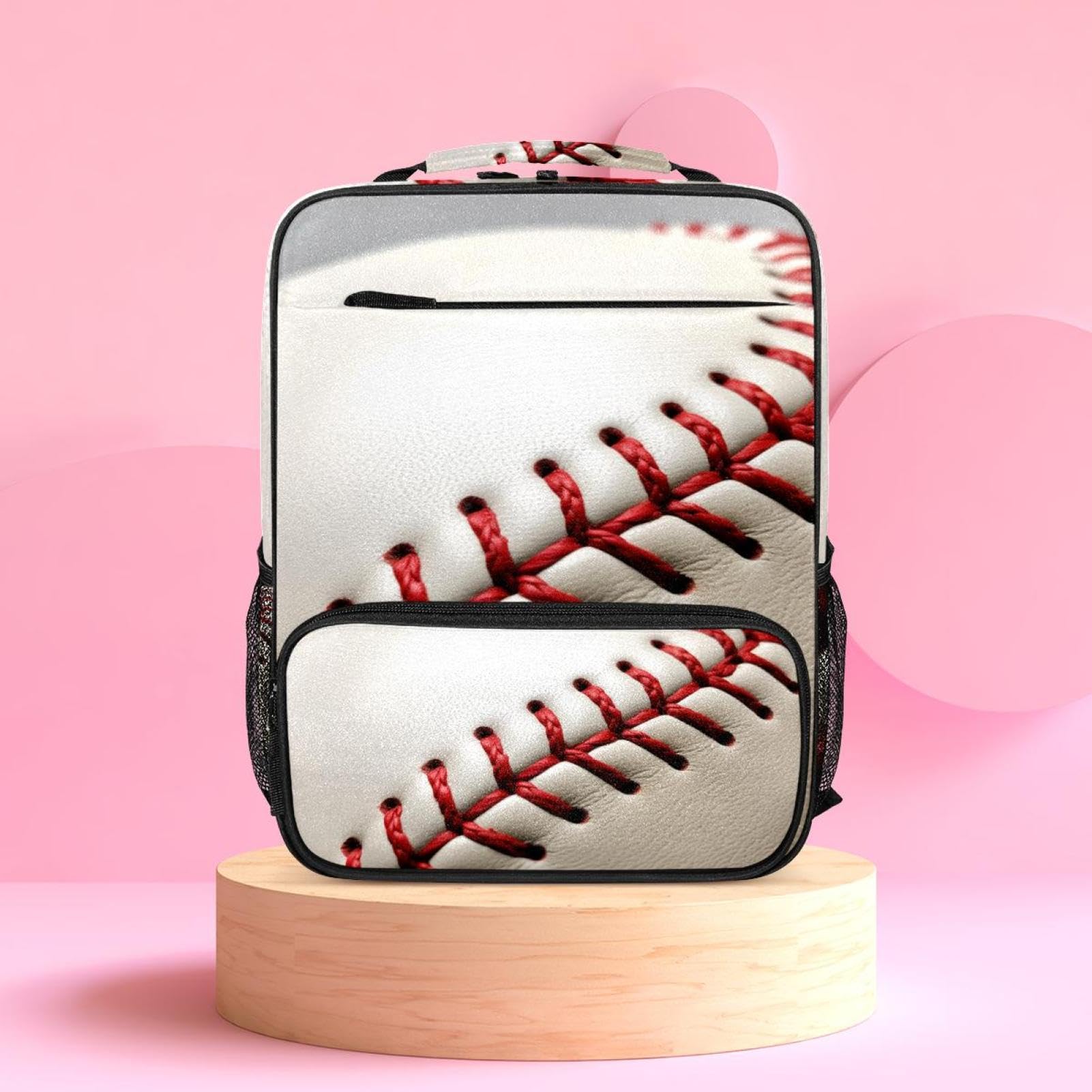 Premium Travel & Work Backpack - Durable Baseball Line Texture Design - Perfect for Business Trips, Commuting & Outdoor Adventures