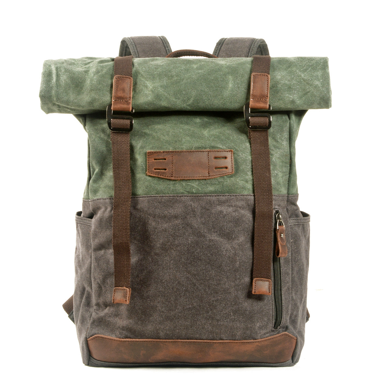 Voyager Waxed Canvas Backpack - Durable Water-Resistant Laptop Backpack for Men & Women - Perfect for Travel, Hiking, Work & School