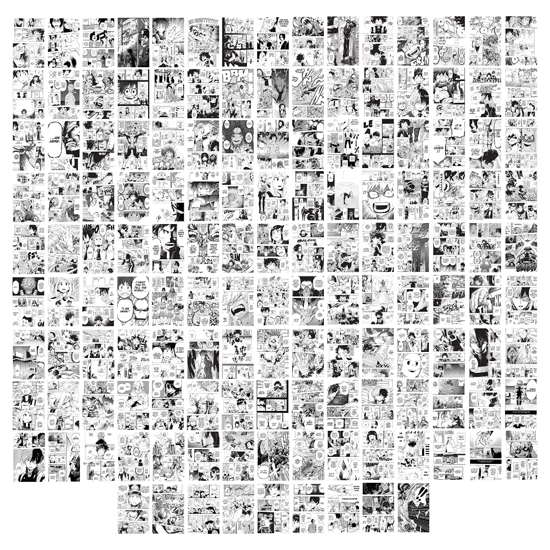 144pcs Anime Wall Art Prints - Manga Poster Collage Kit for Room Decor, Dorm Aesthetic & Teen Girl Bedroom | Perfect for Anime Fans, Gift Ideas & Japanese Pop Culture Enthusiasts