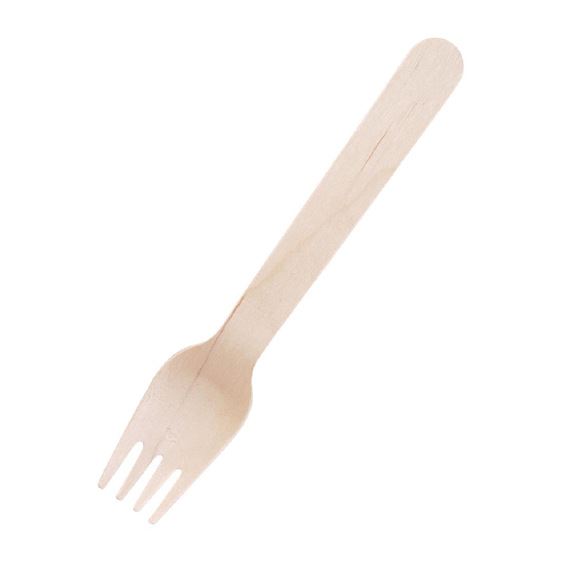 Eco-Friendly Compostable Wooden Forks - 100 Pack, 6 Inch Biodegradable Utensils, FSC Certified Birchwood, Plastic-Free Cutlery for Parties, Picnics & Events - Heat Resistant Up to 100°C - Sustainable Disposable Tableware