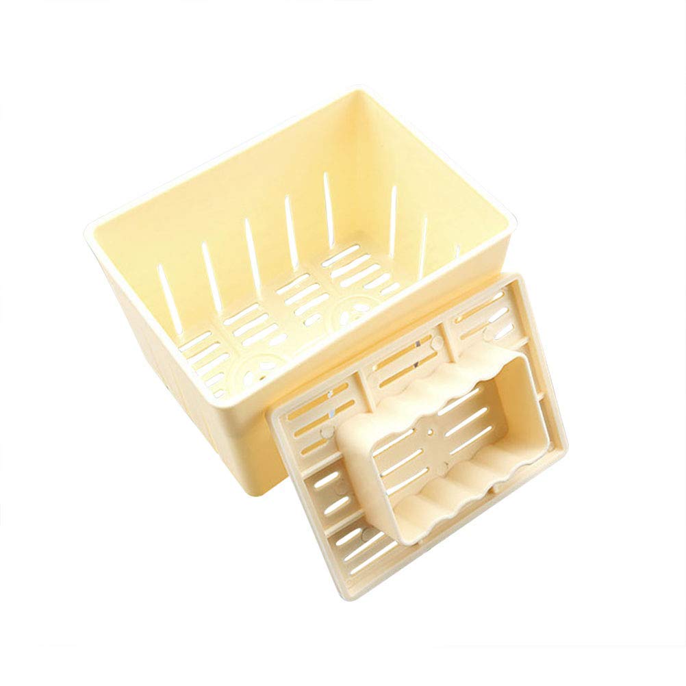 Tofu Press Maker Mold - DIY Plastic Tofu Mold for Homemade Soybean Curd with Cheesecloth - Kitchen Cooking Tool for Vegan, Vegetarian & Asian Cuisine