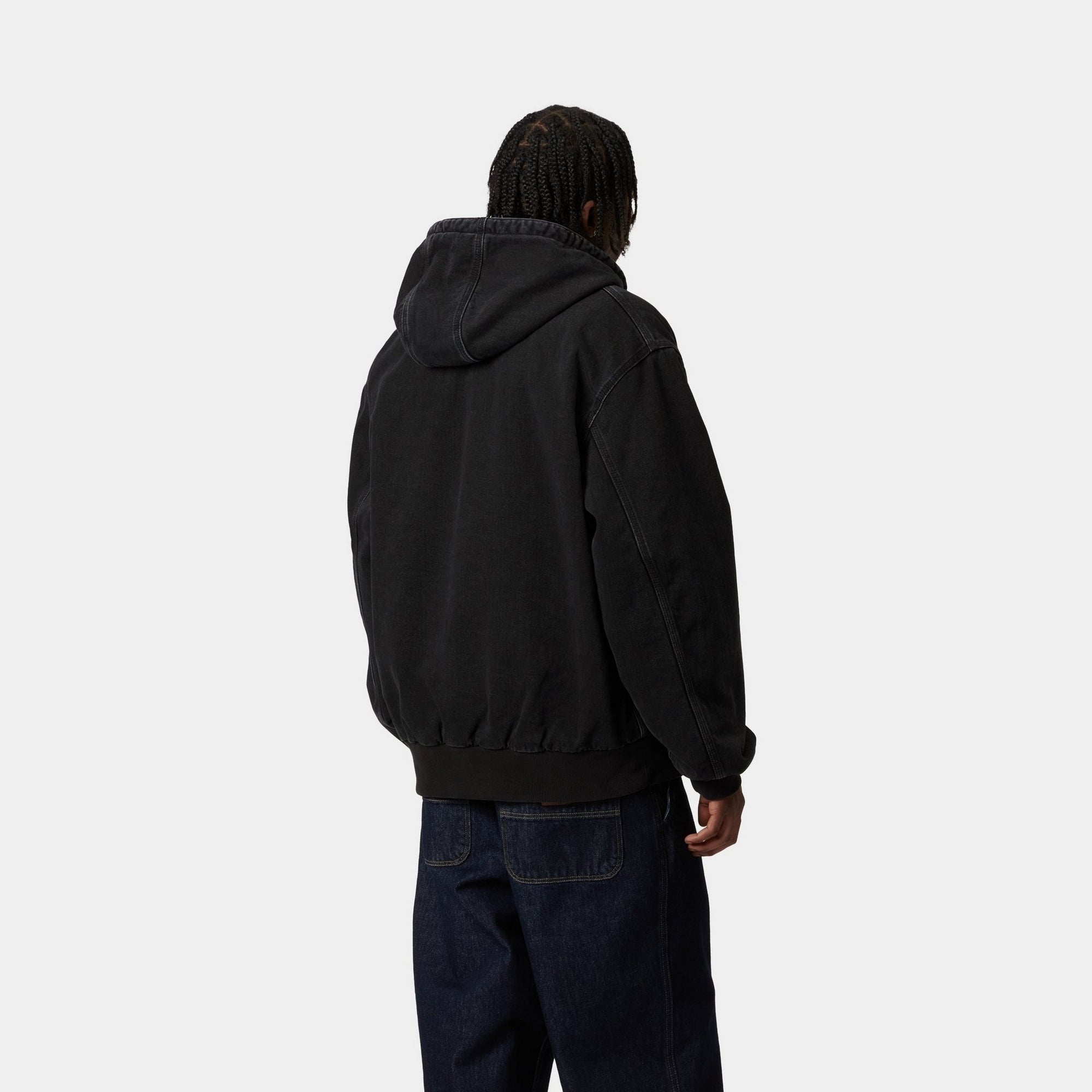 OG Active Rivet Jacket - Black Stone Washed Men's Vintage Denim Jacket for Casual Wear & Outdoor Adventures