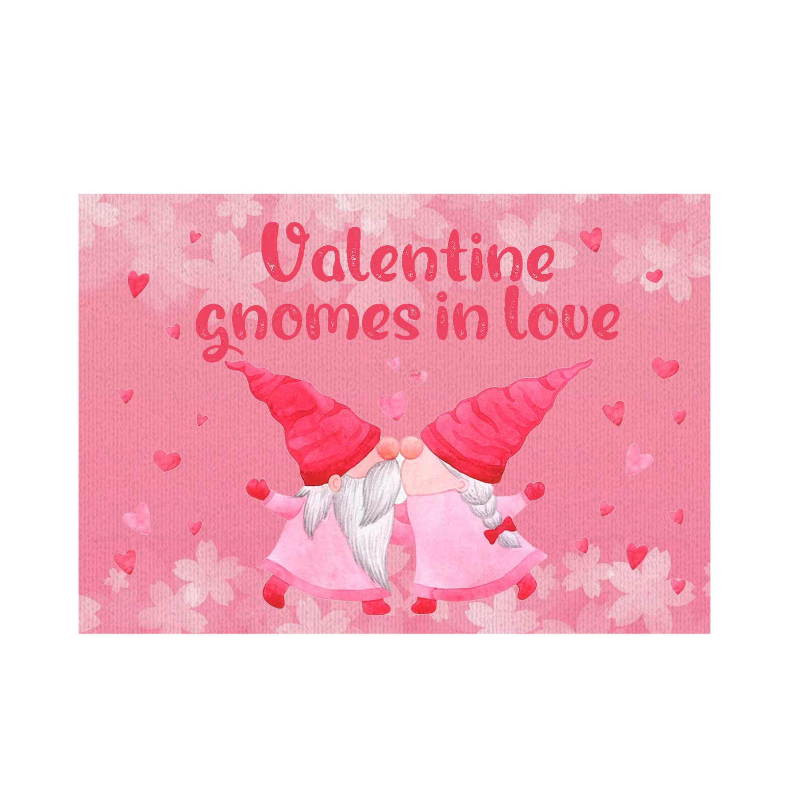 6#PS Valentine's Day Non-Slip Door Mat - Indoor/Outdoor Decorative Rug for Front Entry, Bathroom & Car - Romantic Home Decor for Couples & Gift Giving