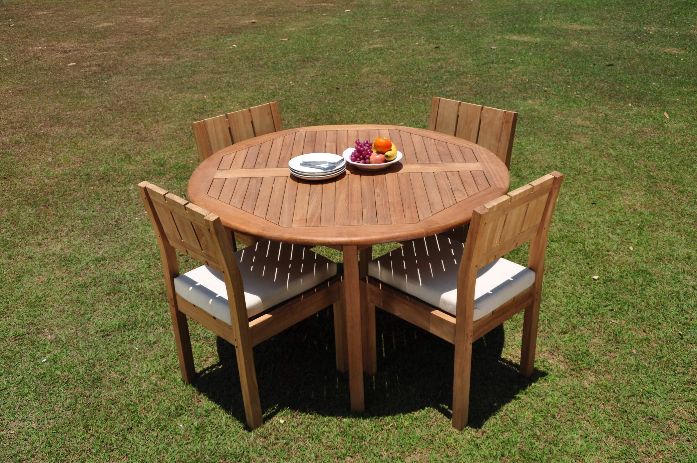 Premium 4-Piece Teak Wood Dining Set with 52