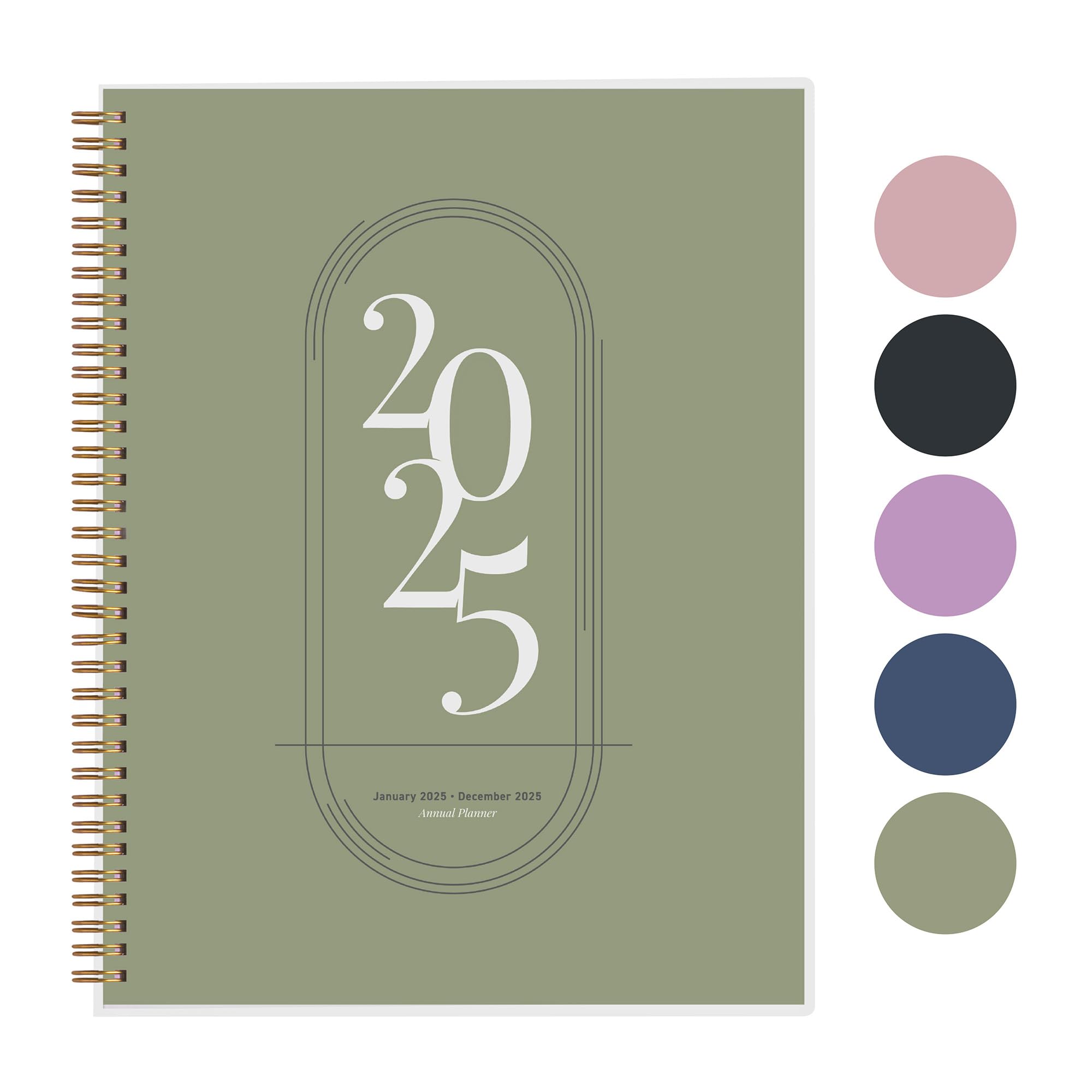 2025 Weekly Planner with Monthly Calendar - Jan to Dec 2025 Academic Planner, 8.5