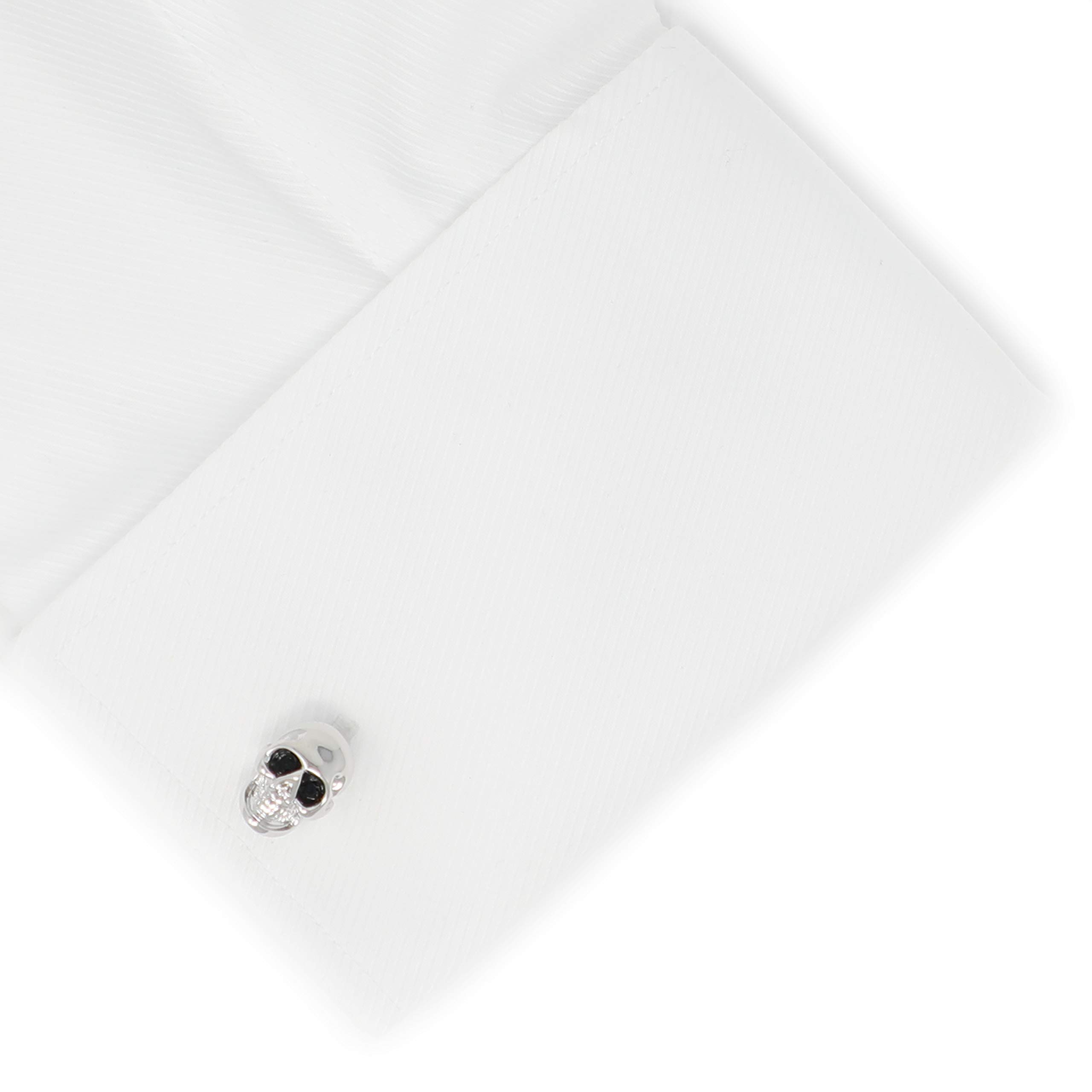 Skull Cufflinks for Men - Pirate Logo Dress Cufflinks Set with Gift Box - Perfect for Formal Events, Weddings & Costume Parties
