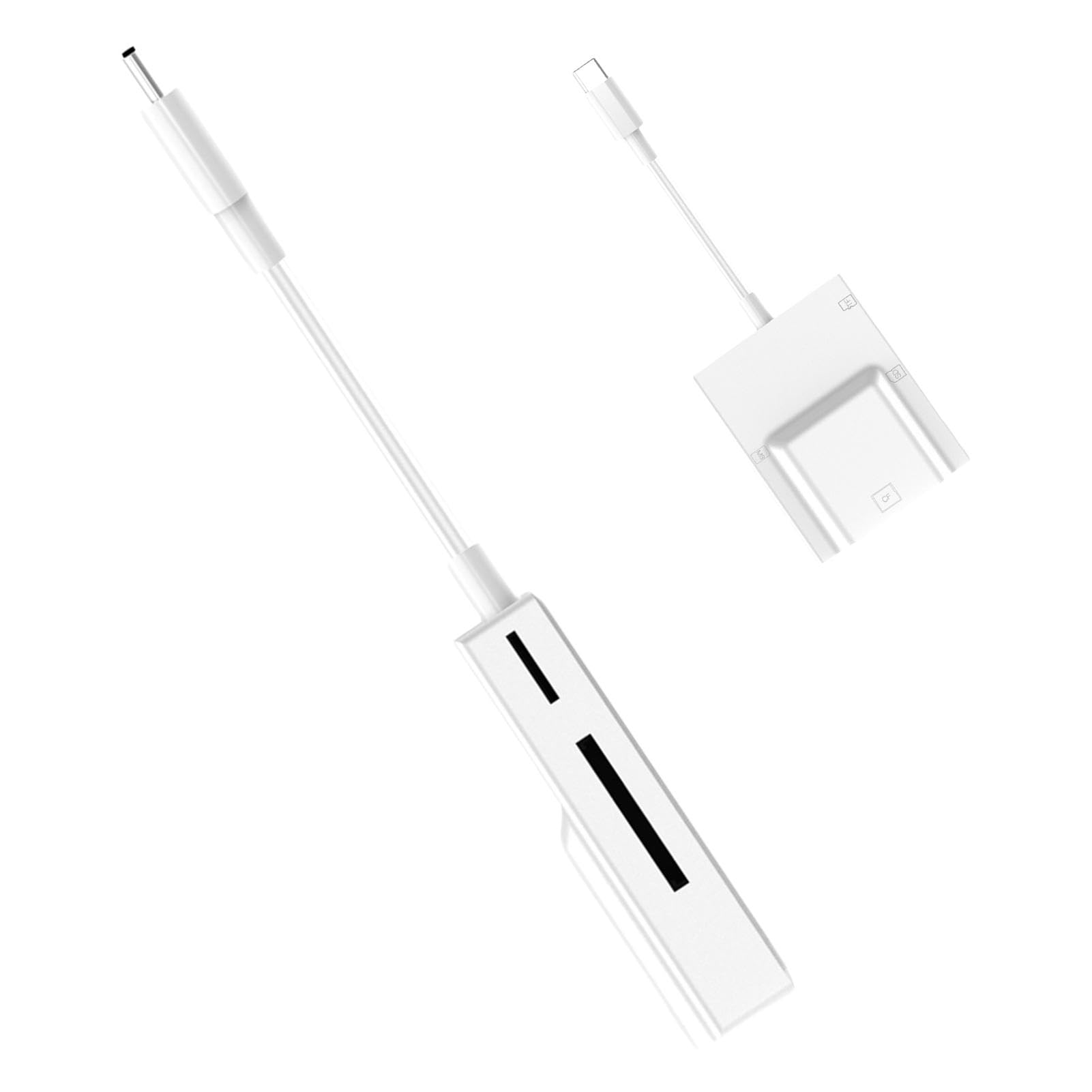 High Speed 4-in-1 USB Memory Card Reader - Compact Photo Card Adapter for SD, Micro SD, CF & MS Cards | Perfect for Photographers, Travelers & Content Creators